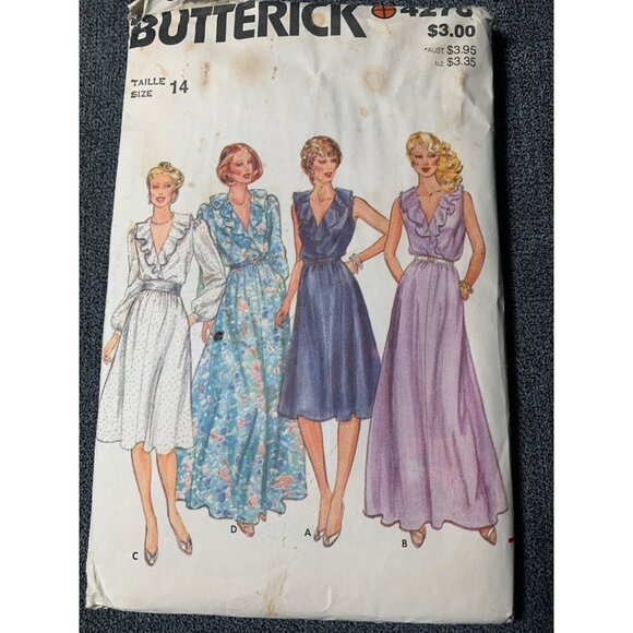 Butterick Misses Dress Sewing Pattern sz 14 4278 - uncut - Picture 5 of 5